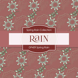 Spring Rain Digital Paper DP409 - Digital Paper Shop