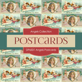 Angel Postcards Digital Paper DP6501 - Digital Paper Shop