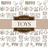 Vintage Toys Digital Paper DP4151 - Digital Paper Shop