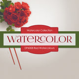 Red Watercolor Digital Paper DP6008 - Digital Paper Shop - 4