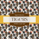 Jungle Tiger Digital Paper DP6855 - Digital Paper Shop