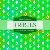 Watercolor Tribals Digital Paper DP3339 - Digital Paper Shop