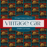 Car Posters Digital Paper DP6896 - Digital Paper Shop