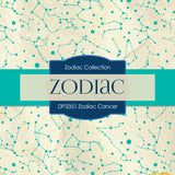 Zodiac Cancer Digital Paper DP3351 - Digital Paper Shop
