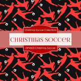 Christmas Soccer Digital Paper DP4503 - Digital Paper Shop