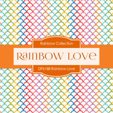Rainbow Love Digital Paper DP6188B - Digital Paper Shop