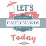 Pretty Words Digital Paper DW038 - Digital Paper Shop