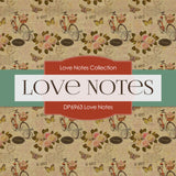 Love Notes Digital Paper DP6963 - Digital Paper Shop