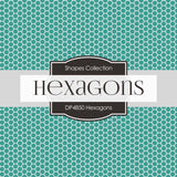 Hexagons Digital Paper DP4850 - Digital Paper Shop