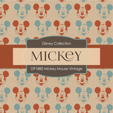 Mickey Mouse Vintage Digital Paper DP1882 - Digital Paper Shop