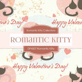 Romantic Kitty Digital Paper DP4507 - Digital Paper Shop