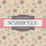 Seashells Digital Paper DP7099 - Digital Paper Shop