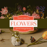 Vintage Flowers Digital Paper DP4150 - Digital Paper Shop