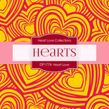 Heart Love Digital Paper DP1774 - Digital Paper Shop