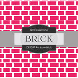Rainbow Brick Digital Paper DP1057 - Digital Paper Shop - 4