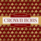 Crown Lions Digital Paper DP6876 - Digital Paper Shop