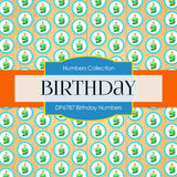 Birthday Numbers Digital Paper DP6787 - Digital Paper Shop