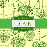 Forest Love Digital Paper DP4174 - Digital Paper Shop