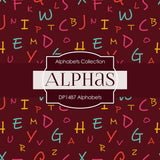 Alphabets Digital Paper DP1487 - Digital Paper Shop