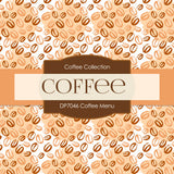 Coffee Menu Digital Paper DP7046 - Digital Paper Shop