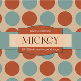 Mickey Mouse Vintage Digital Paper DP1883 - Digital Paper Shop