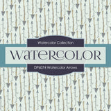 Watercolor Arrows Digital Paper DP6074 - Digital Paper Shop - 3