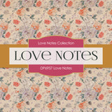 Love Notes Digital Paper DP6957 - Digital Paper Shop