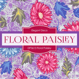 Floral Paisley Digital Paper DP3613 - Digital Paper Shop