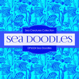 Sea Doodles Digital Paper DP6524 - Digital Paper Shop