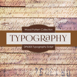 Typography Script Digital Paper DP6305A - Digital Paper Shop