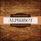 Leafy Alphabet Small Digital Paper DP6344A - Digital Paper Shop
