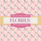 Stylish Rose Florals Digital Paper DP7114 - Digital Paper Shop