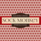 Sock Monkey Digital Paper DP1845 - Digital Paper Shop