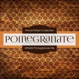 Pomegranate Tile Digital Paper DP6332A - Digital Paper Shop