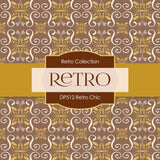 Retro Chic Digital Paper DP512 - Digital Paper Shop - 4