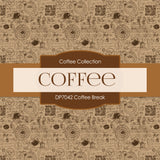 Coffee Break Digital Paper DP7042 - Digital Paper Shop
