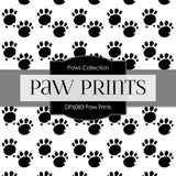 Paw Prints Digital Paper DP6083 - Digital Paper Shop