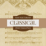 Classical Piano Digital Paper DP6461 - Digital Paper Shop