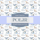 Watercolor Polar Digital Paper DP6682 - Digital Paper Shop