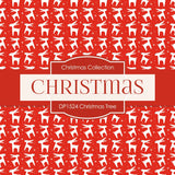 Christmas Tree Digital Paper DP1524 - Digital Paper Shop