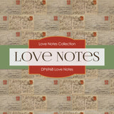 Love Notes Digital Paper DP6968 - Digital Paper Shop