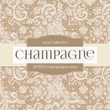 Champagne Lace Digital Paper DP3702 - Digital Paper Shop