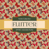 Adorable Flutter Digital Paper DP7001A - Digital Paper Shop