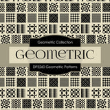 Geometric Patterns Digital Paper DP3260A - Digital Paper Shop