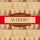 Winnie The Pooh Vintage Digital Paper DP1858 - Digital Paper Shop
