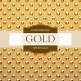 Gold Digital Paper DP1223 - Digital Paper Shop