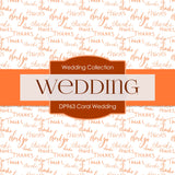 Coral Wedding Digital Paper DP963 - Digital Paper Shop - 4
