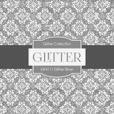 Glitter Silver Digital Paper DP4111 - Digital Paper Shop