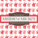 Minnie and Mickey Mouse Digital Paper DP1888 - Digital Paper Shop