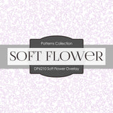 Soft Flower Overlay Digital Paper DP6210A - Digital Paper Shop